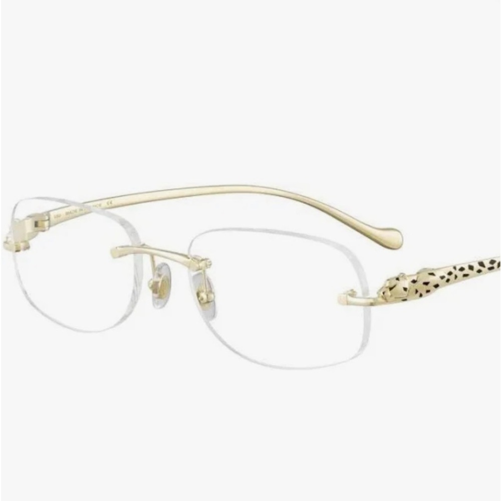 Rare Cartier Platinum Panther Optical Frame